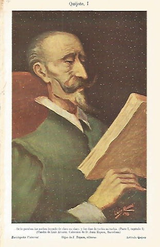 LAMINA ESPASA 3822: Quijote por Luis Alvarez Catala