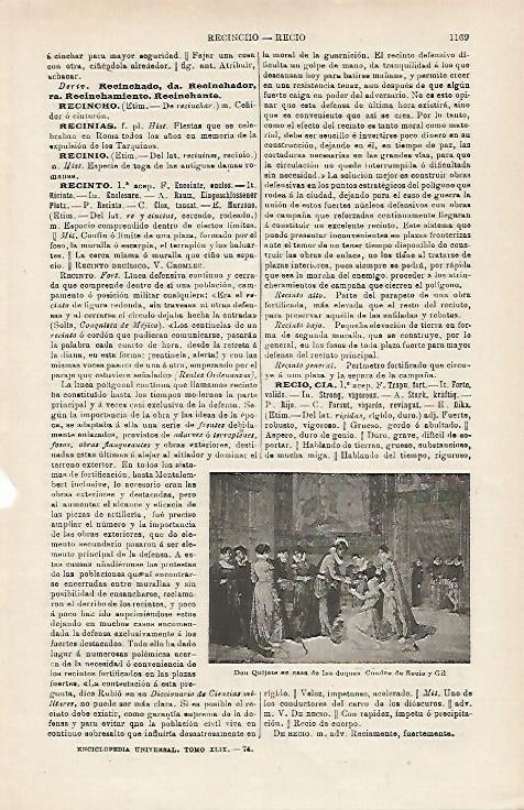LAMINA ESPASA 16026: Don Quijote en casa de los duques por Recio y Gil