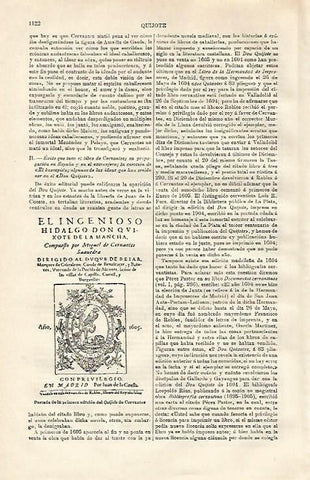 LAMINA ESPASA 20706: Primera edicion de El Quijote