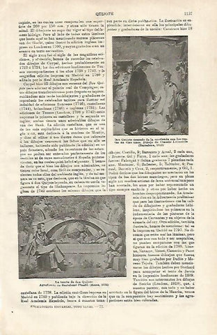LAMINA ESPASA 20708: La tumba de Don Quijote por Piuelli