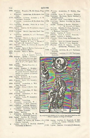 LAMINA ESPASA 20711: Frontispicio de El Quijote de 1674