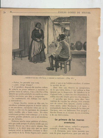 Las famosas aventuras de Don Quijote lamina 16