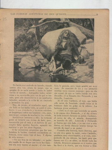Las famosas aventuras de Don Quijote lamina 35