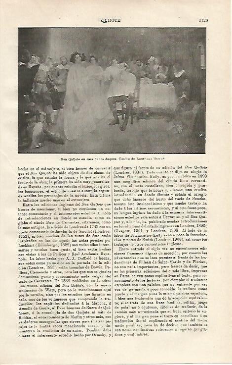 LAMINA ESPASA 20701: Don Quijote en casa de los duquespor Barrau
