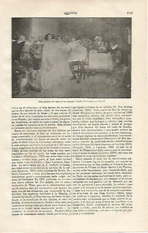LAMINA ESPASA 20701: Don Quijote en casa de los duquespor Barrau