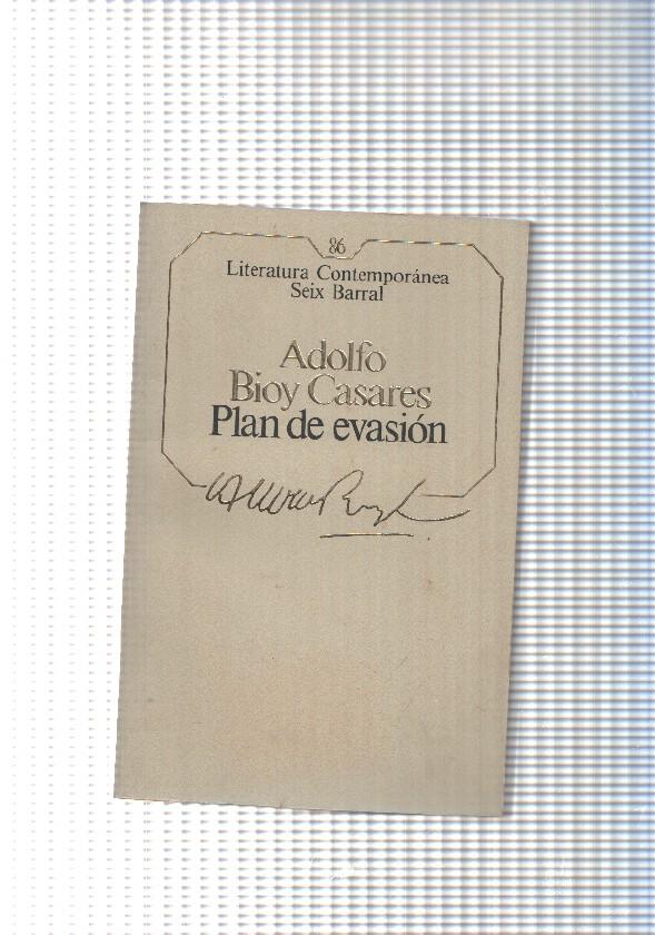 Literatura Contemporanea Seix Barral num.86: Plan de evasion