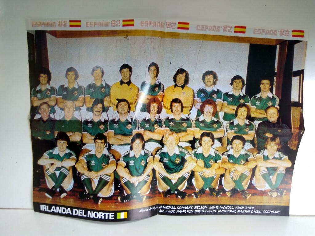Poster Mundial 1982 numerado 24: Irlanda del Norte