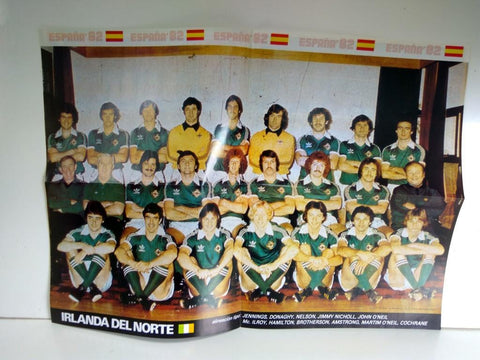 Poster Mundial 1982 numerado 24: Irlanda del Norte