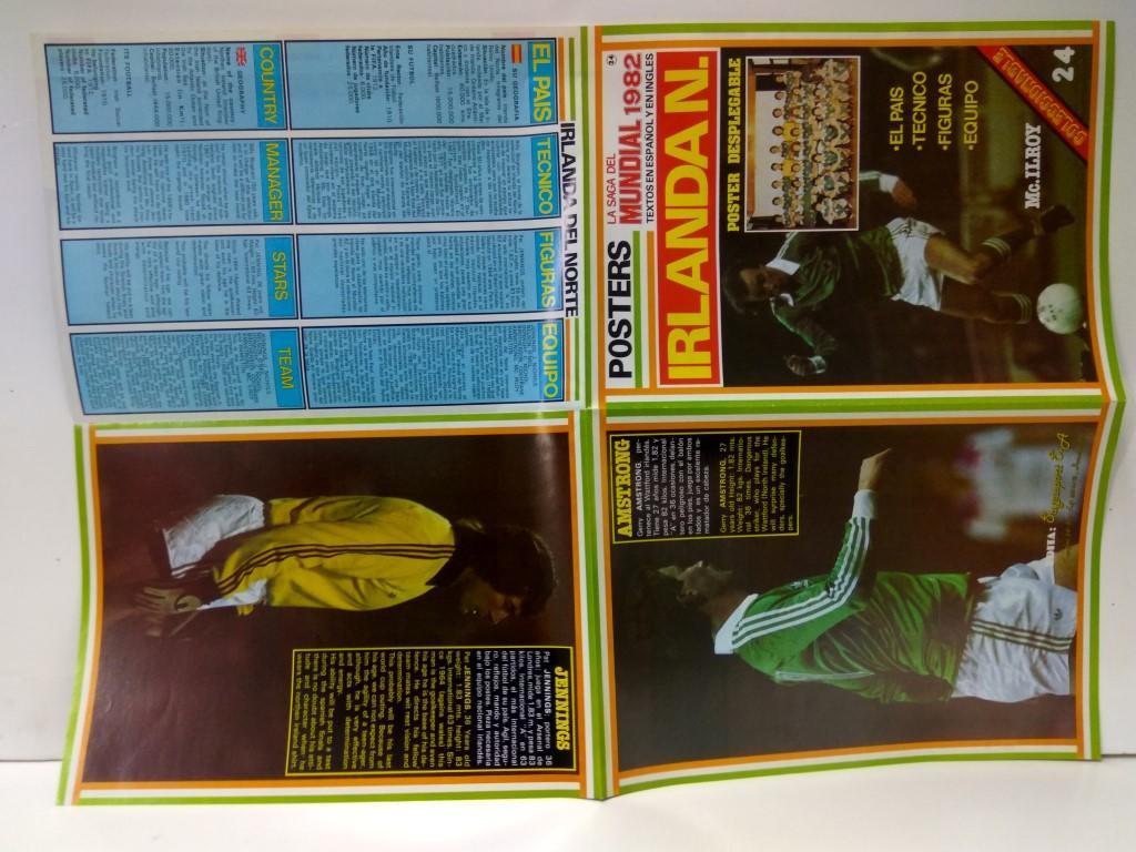Poster Mundial 1982 numerado 24: Irlanda del Norte