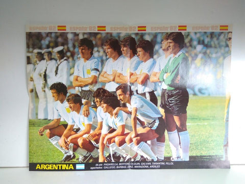Poster Mundial 1982 numerado 01: Argentina