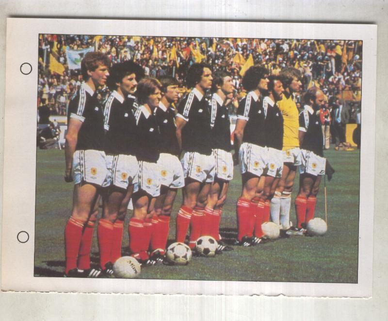 Estrellas del Mundial 82 numero 052: Seleccion de Escocia