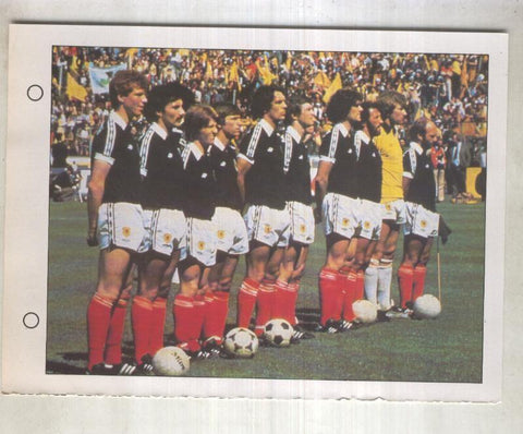 Estrellas del Mundial 82 numero 052: Seleccion de Escocia