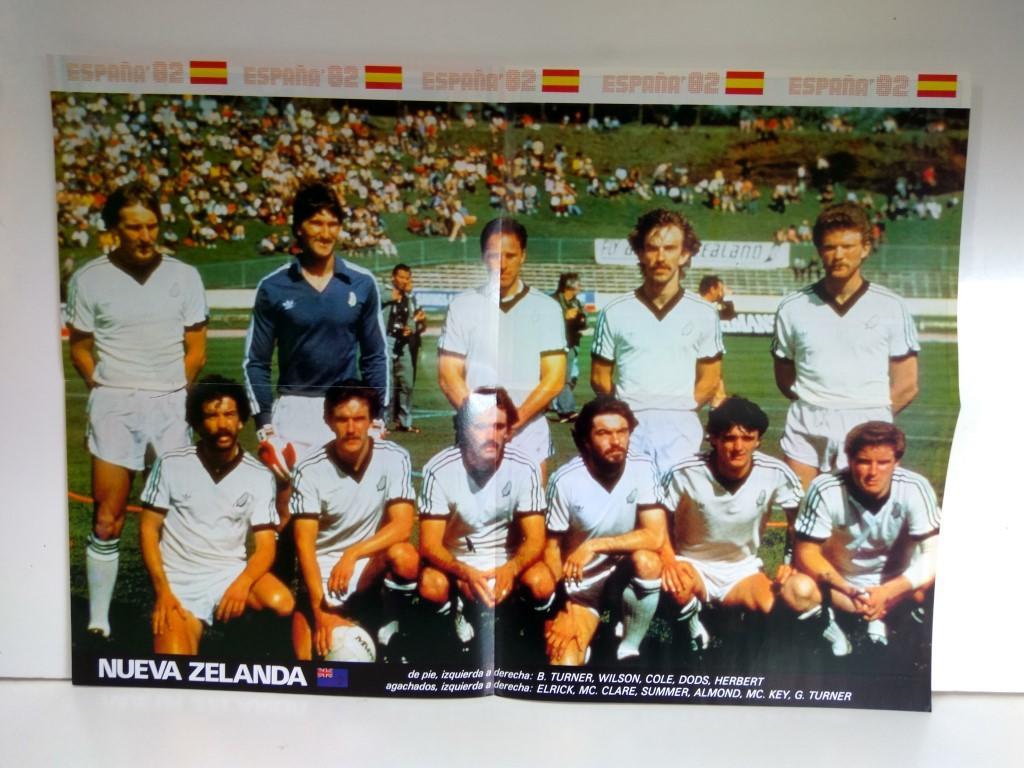 Poster Mundial 1982 numerado 22: Nueva Zelanda