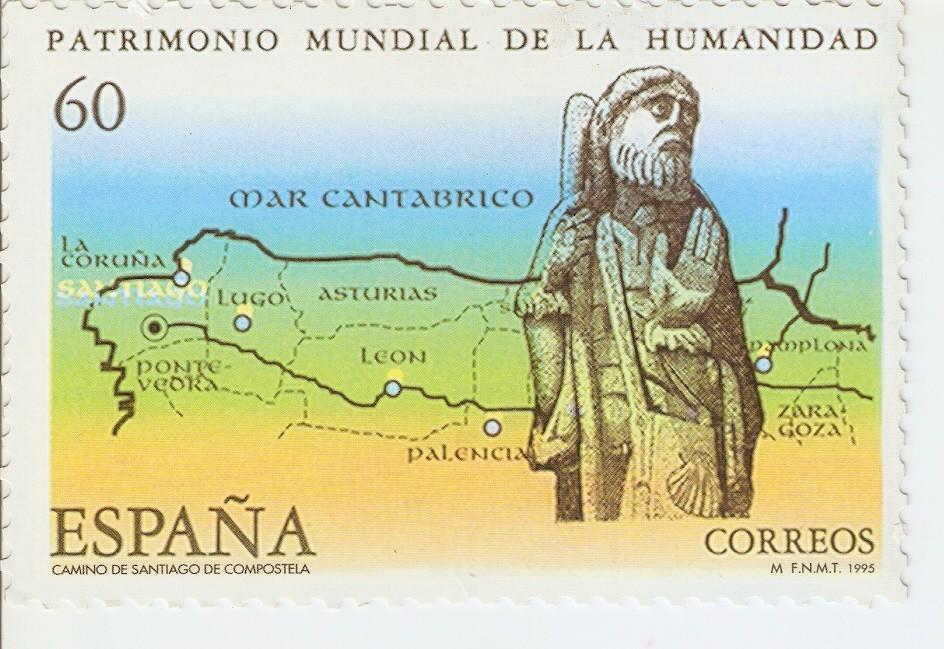 Postal 037301 : Patrimonio Mundial de la Humanidad Camino de Santiago de Compostela Sociedad Estatal Correos y Telegrafos S.A. - CIF buen estado general