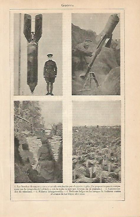 LAMINA ESPASA 499: Armas de la Primera Guerra Mundial
