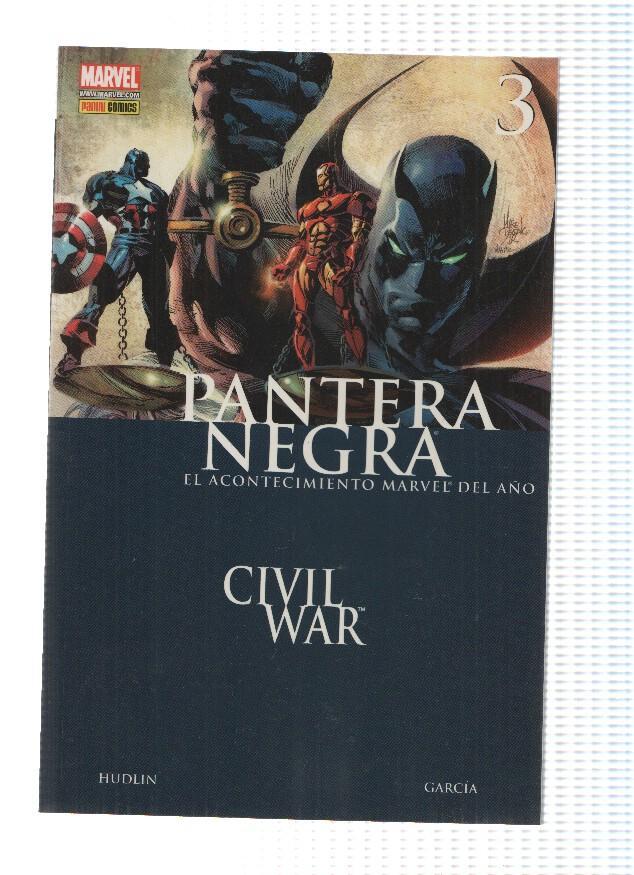 PANTERA NEGRA, Numero 03: CIVIL WAR, Gira Mundial - Reginald Hudlin (Panini 2007)