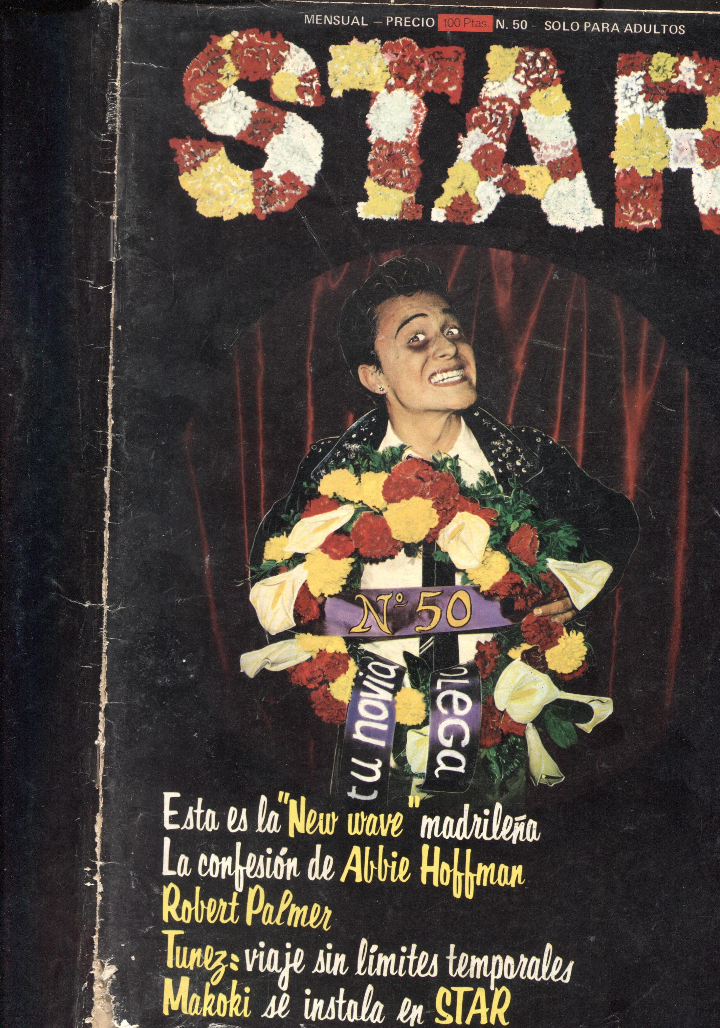 Revista Star numero 50: (numerado 1 en interior) Makoki se instala en Star, New wave madrikeña, 