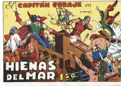 Facsimil: El Capitan Coraje numero 05: Hienas del mar