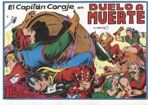 Facsimil: El Capitan Coraje numero 08: Duelo a muerte