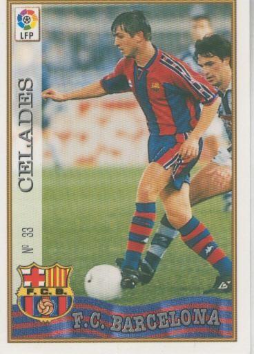 Cromo Liga 97/98: F.C.Barcelona numero 033: Celades