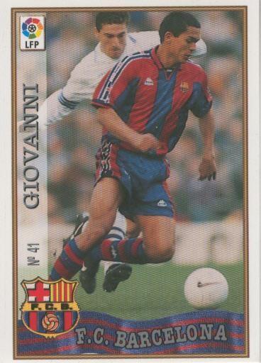 Cromo Liga 97/98: F.C.Barcelona numero 041: Giovanni
