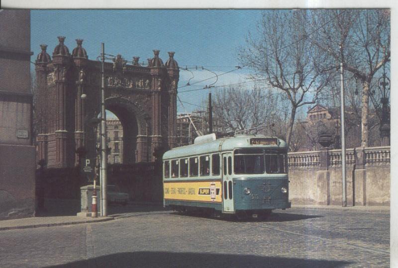 Postal 011836: Tranvia de Barcelona en Salon Victor Pradera en 1967