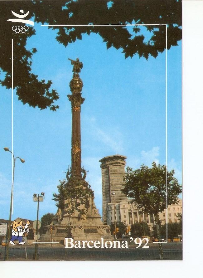 Postal 020743 : Colon. Aquell home. Coleccion Olimpica Barcelona 102
