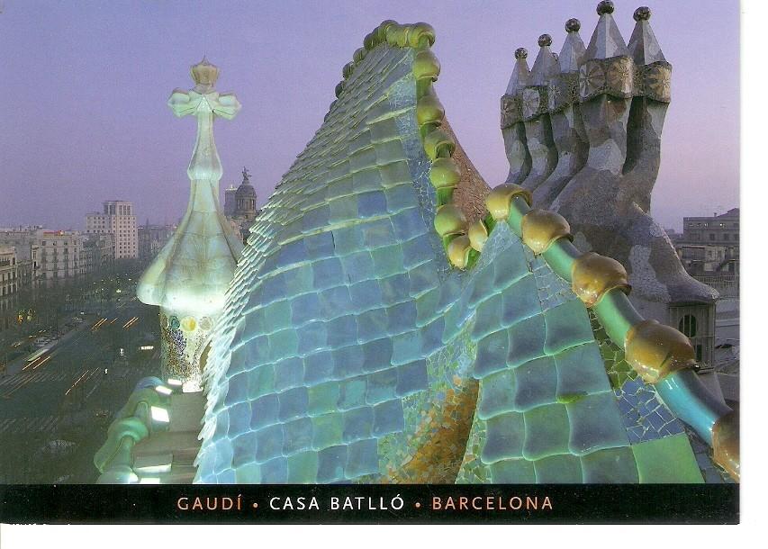 Postal 032404 : Barcelona. Casa Batllo Antoni Gaudi