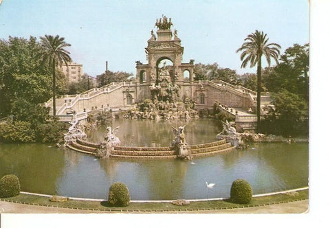 Postal 031120 : Barcelona Parque de la Ciudadela. Lago y Cascada