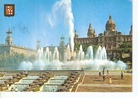 Postal 031693 : Barcelona. Fuente Monumental de Montjuic