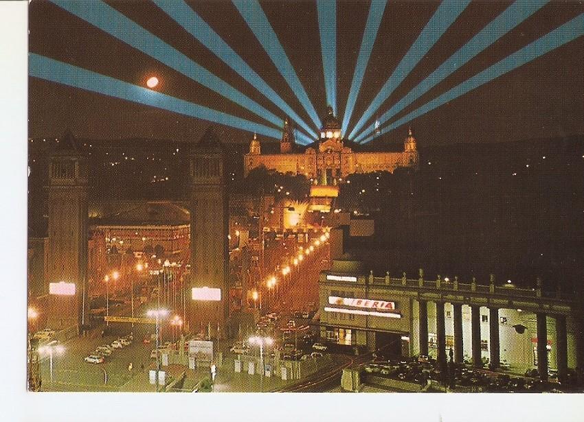 Postal 035229 : Barcelona. Parque de Montjuich. Fuente luminosa