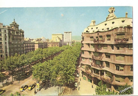 Postal 037116 : Barcelona (España). Arquitectura de Gaudi en el Paseo de Gracia
