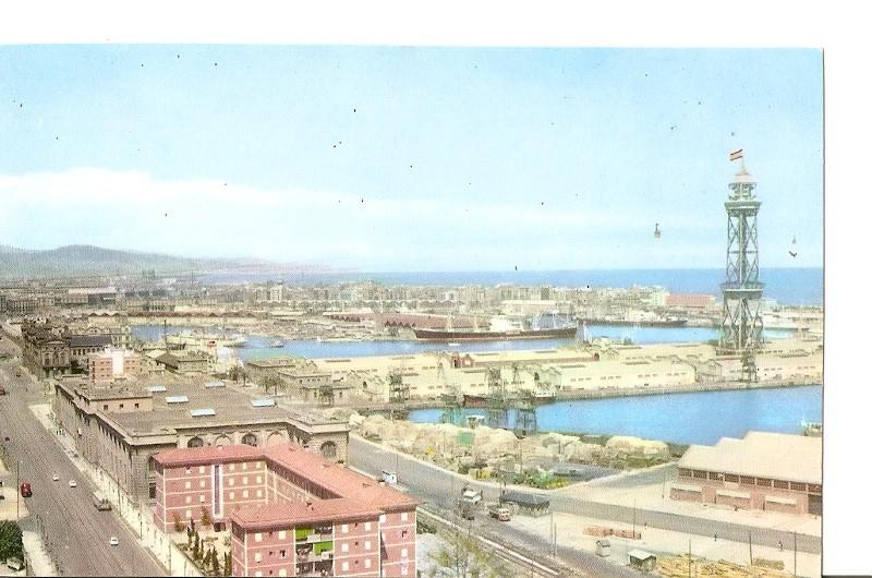 Postal 038943 : Barcelona. Las Torres del Telesferico sobre el puerto