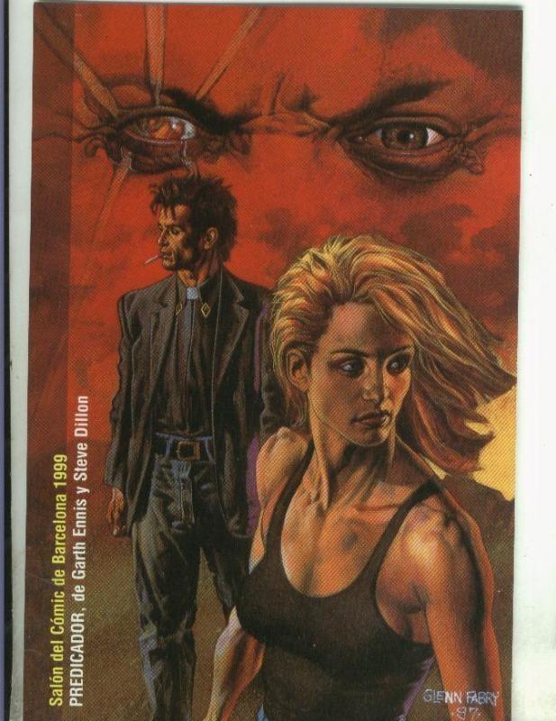 Postal 000346: Predicador con motivo salon comic barcelona 1999