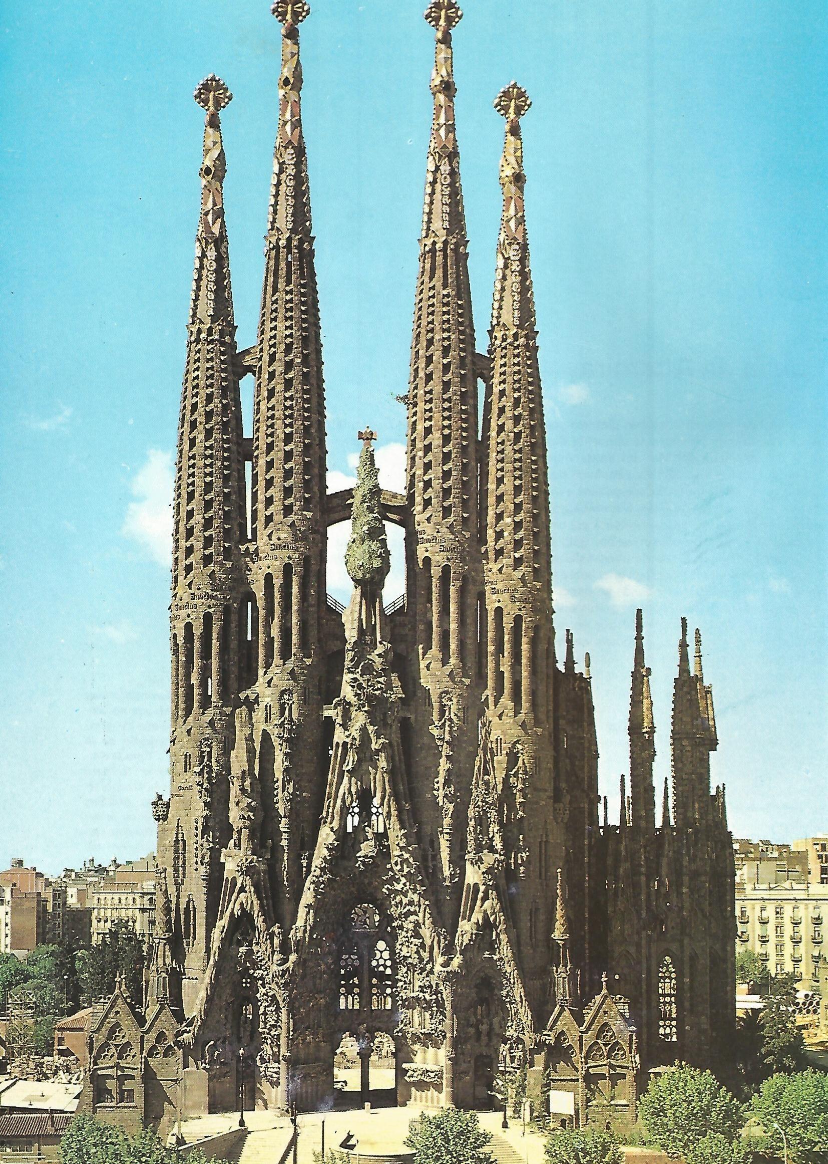 Lamina 039: Templo de la Sagrada Familia. Barcelona