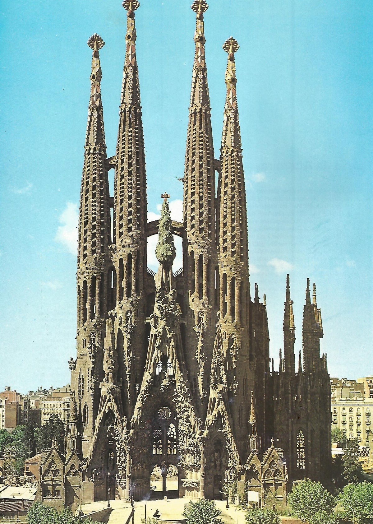 Lamina 039: Templo de la Sagrada Familia. Barcelona