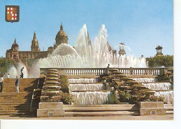 Postal 049079 : Barcelona. Fuente Monumental y Palacio Nacional de Montjuich