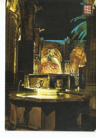 Postal 050034 : Barcelona. Catedral. Fuente de San Jorge