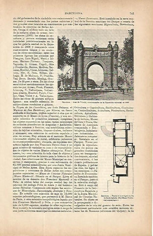 LAMINA ESPASA 9768: Arco del Triunfo de Barcelona