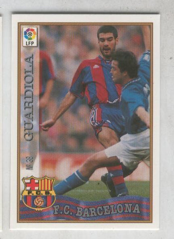 Cromo Liga 97/98: F.C.Barcelona numero 38: Guardiola