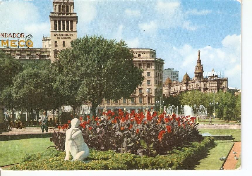 Postal 040572 : Barcelona. Plaza de Cataluña  