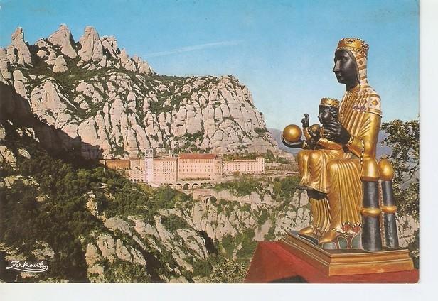 Postal 047575 : Montserrat. Barcelona. Nuestra Señora de Montserrat y el Monasterio