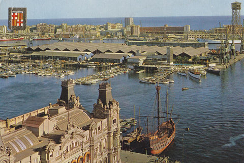 Postal 61656 : Barcelona. Vista parcial del puerto