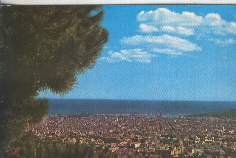 Postal 006060 : Vista panoramica de Barcelona desde el Tibidabo