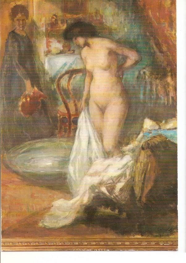 Postal 043094 : Museo de Arte Moderno (Barcelona). Figura femenina. Ricardo Canals