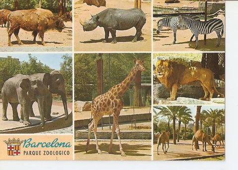 Postal 035470 : Barcelona. Parque Zoologico