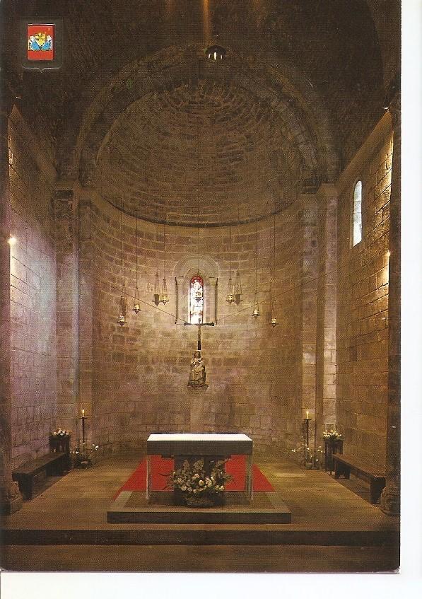 Postal 042176 : Santa Maria de lEstany (Barcelona). Interior de la iglesia