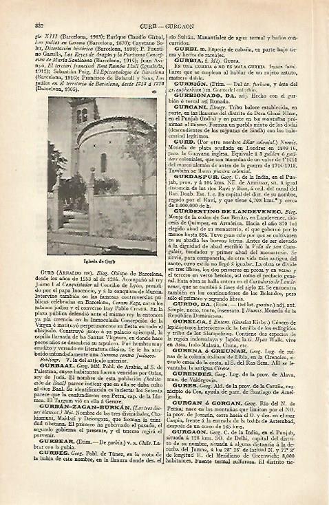LAMINA ESPASA 21508: Iglesia de Gurb Barcelona