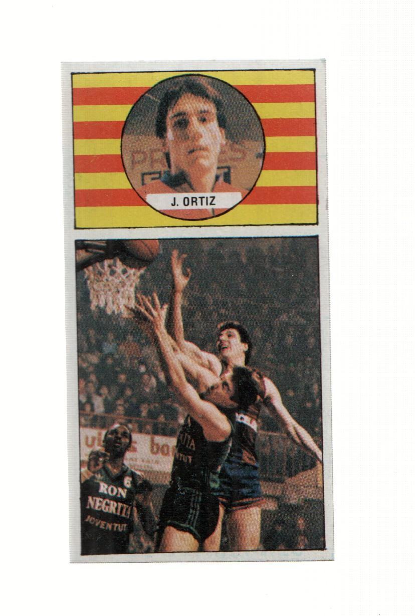 Cromo: Baloncesto 1986-1987: numero 08: Julian Ortiz del Barcelona