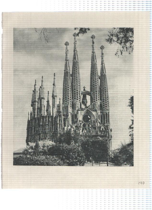 Lamina: Templo de la Sagrada Familia en Barcelona